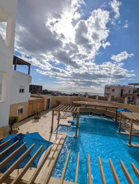 1 BR, sea & pool view, 2 pools, 300m from the sea egypt-0